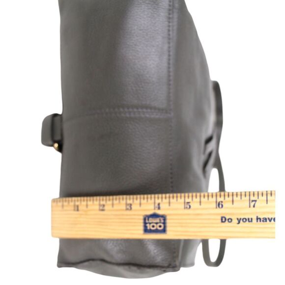 Kooba GRAY GENUINE LEATHER BACKPACK CONVERTIBLE SHOULDER BAG X-BODY PURSE - Picture 13 of 16